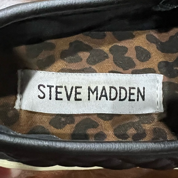 Steve Madden Black Slip-On Sneakers Size 1 Big Girl - Picture 2 of 9